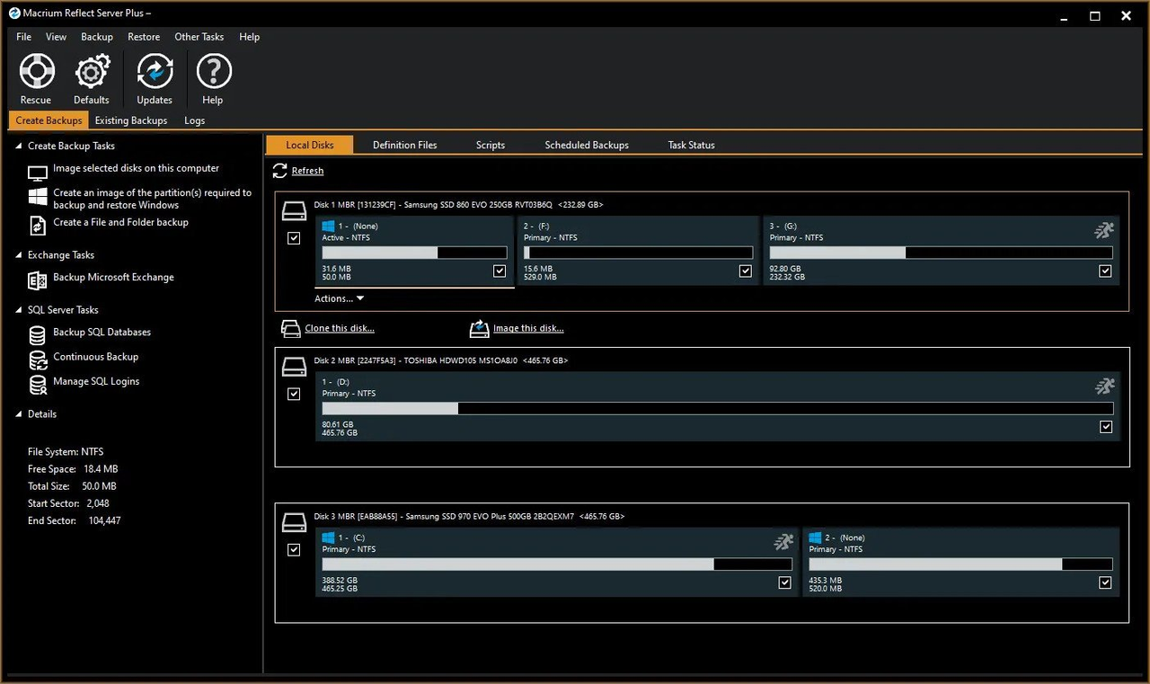 Macrium Reflect X Server 10.0.8843 (x64) WinPE