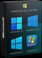 Windows All (7, 8.1, 10, 11) All Editions With Updates AIO 51in1 (x64)