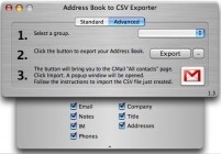 Address Book to CSV 1.04 MacOSX