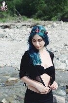 SuicideGirls - AlienMarie Down By The River - 32 Pics